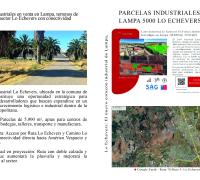 Parcelas industriales en venta en Lampa, terrenos de 5000 m² en sector Lo Echevers con conectividad estratégica.