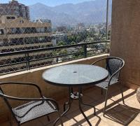 terraza con vista a la cordillera