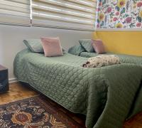 Dormitorio amplio con clóset, ventanas termopanel, con cortinas roller