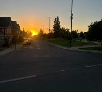 Atardecer desde el interior del condominio