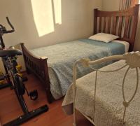 Dormitorio amoblado con capacidad para dos camas de 1,5 ;  ideal para compartir o recibir visitas con total comodidad