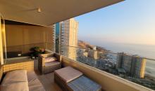 Terraza con vista al mar