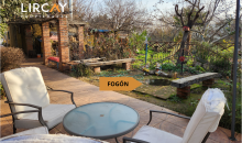 amplio terreno con pérgola para descansos en familia