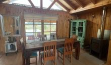 casa de material de madera, un piso de construcción