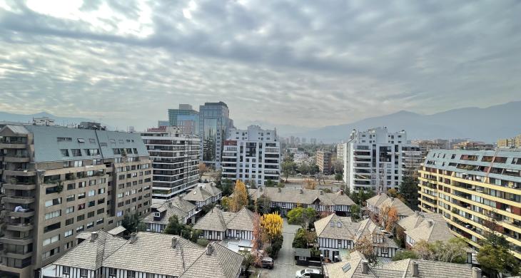 Vista terraza y living