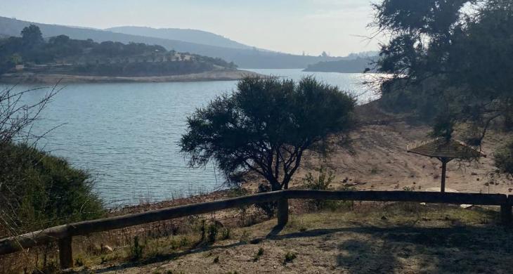 vista embalse desde el quincho 