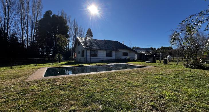 Piscina en funcionamiento.