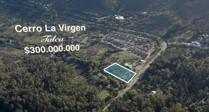 Terreno en venta en Talca, 5200 m² en Cerro de la Virgen con vistas a la cordillera e ideal para proyectos habitacionales.