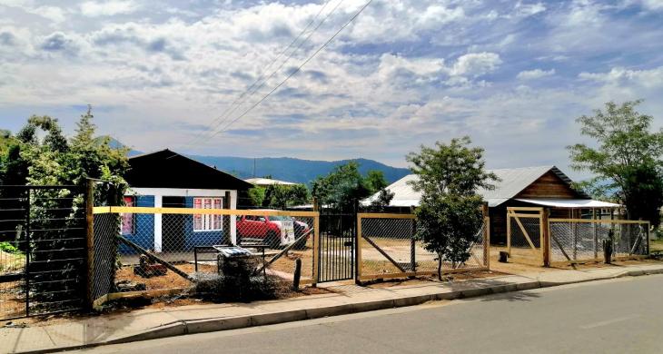 Hermoso frontis de la casa en Larmahue