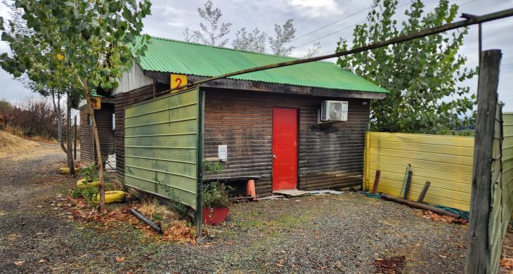 cada cabaña es de 48 metros cuadrados