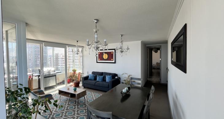 amplio living comedor