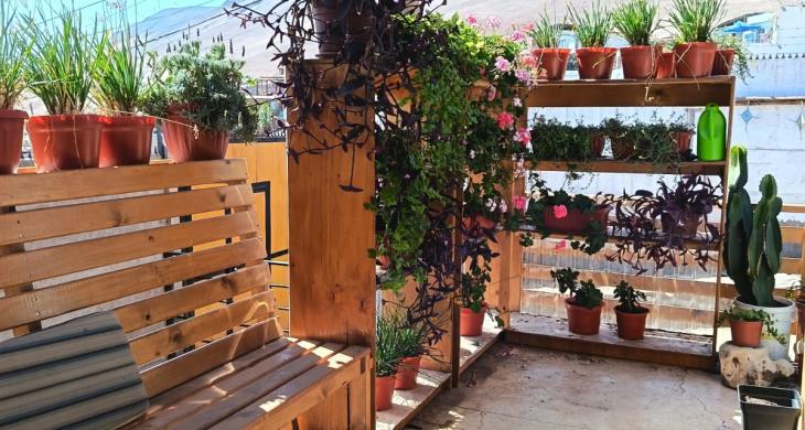 HERMOSA TERRAZA DE ACCESO A LA CASA, PARA DISFRUTAR  EL CALIDO CLIMA DEL SECTOR
