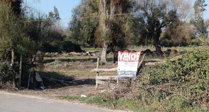 frente del terreno 