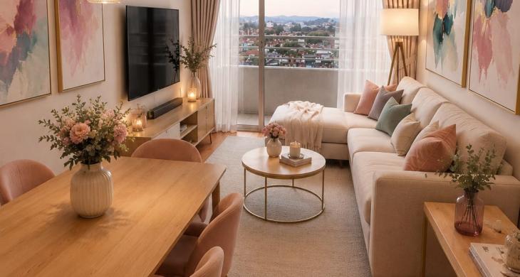 LIVING DECORADO REFERENCIAL