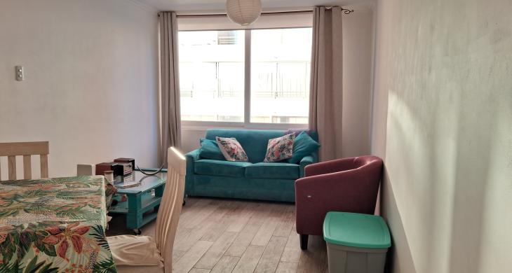 Acogedor living comedor. Excelente luz norte. Ventanas termopanel