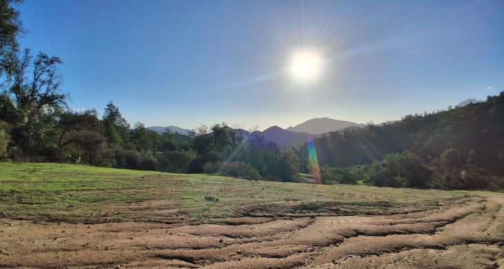 Terreno en la tranquilidad del campo.